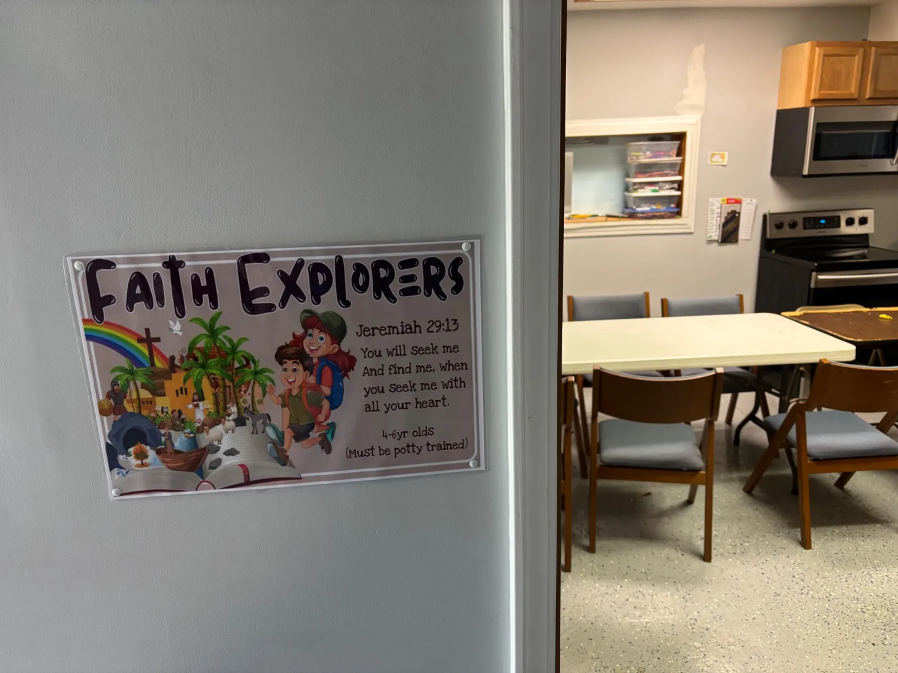 A Faith Revolution Church classroom prepared for children
