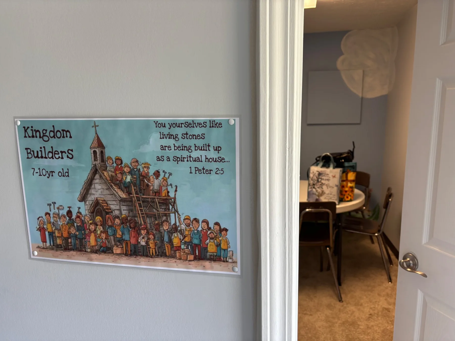 Classroom entrance for older children at Faith Revolution Church